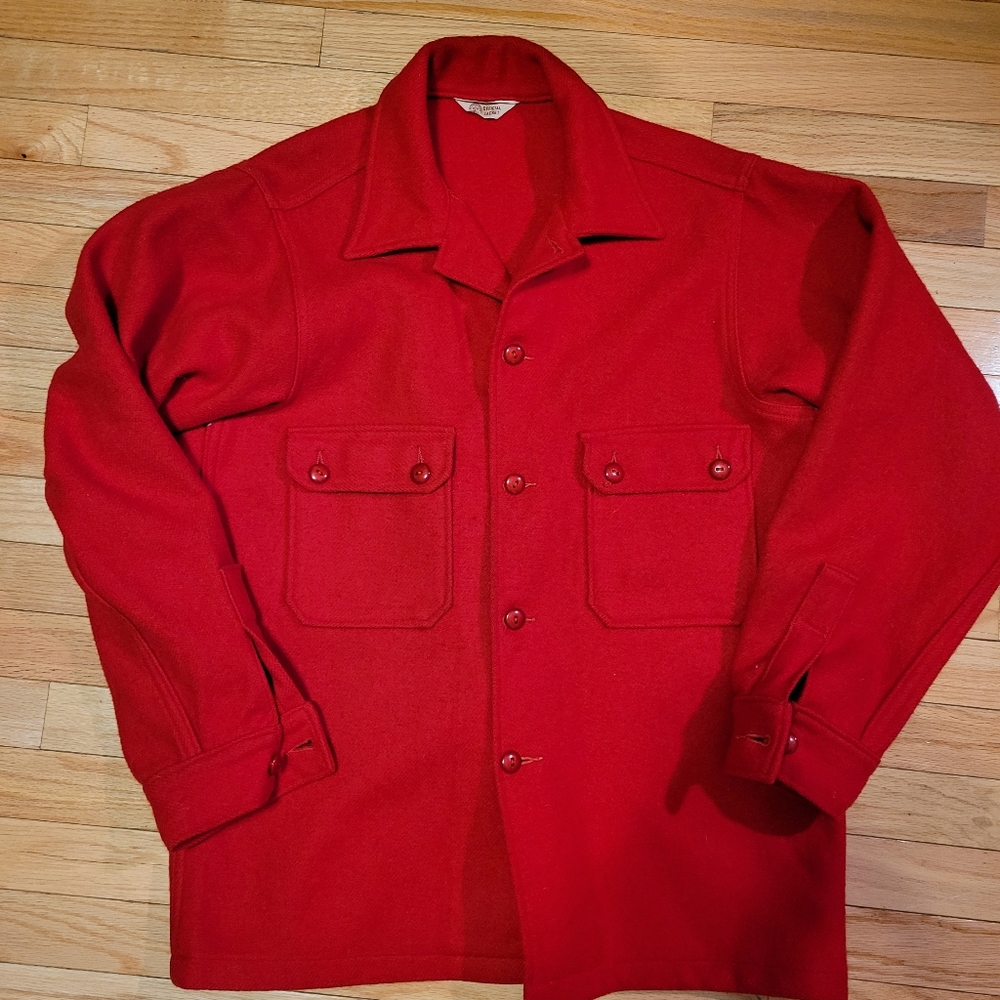 Vintage Boy Scouts Red Wool Jacket (Jac-Shirt)